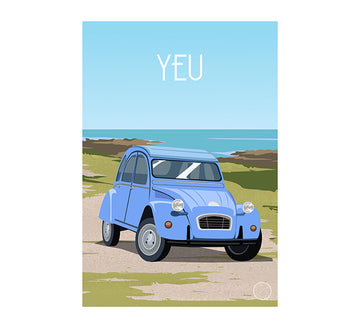 affiche personnalisable passion voiture